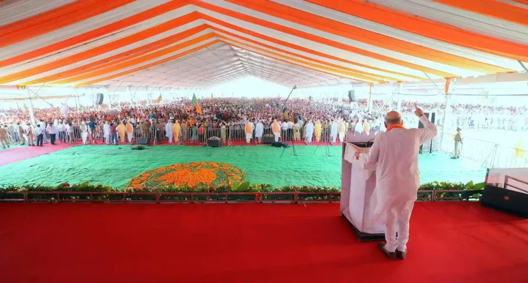 जालंधर में अमित शाह की नशा विरोधी महारैली, देवी तालाब मंदिर में किए दर्शन