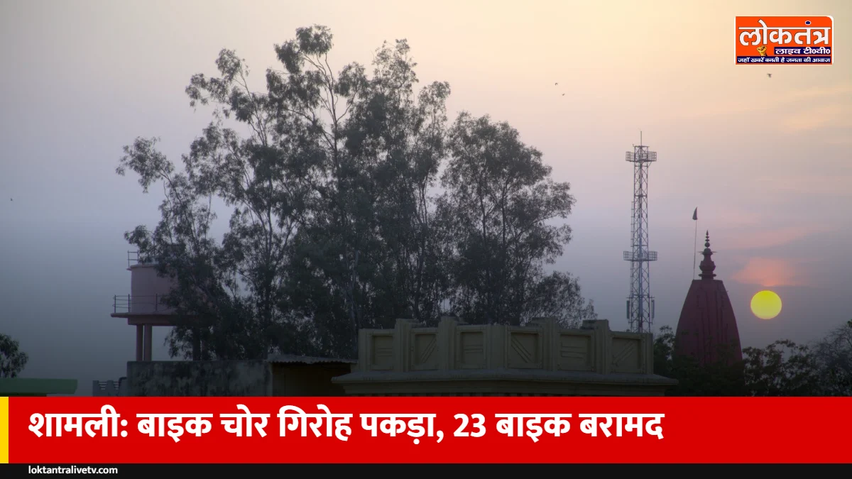 शामली में अंतरराज्यीय बाइक चोर गिरोह पकड़ा, जंगल-गोशाला में छिपी 23 बाइक बरामद