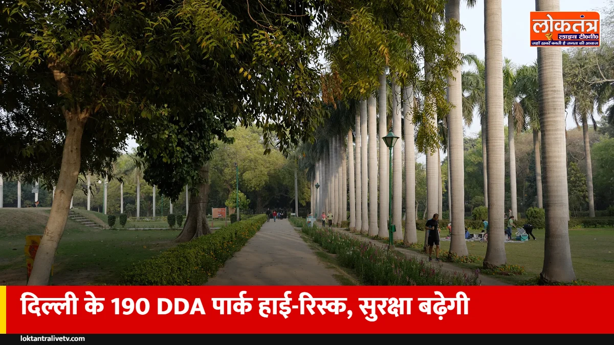 दिल्ली के 736 DDA पार्कों का सुरक्षा ऑडिट: 190 पार्क हाई-रिस्क, 520 में और रोशनी की जरूरत