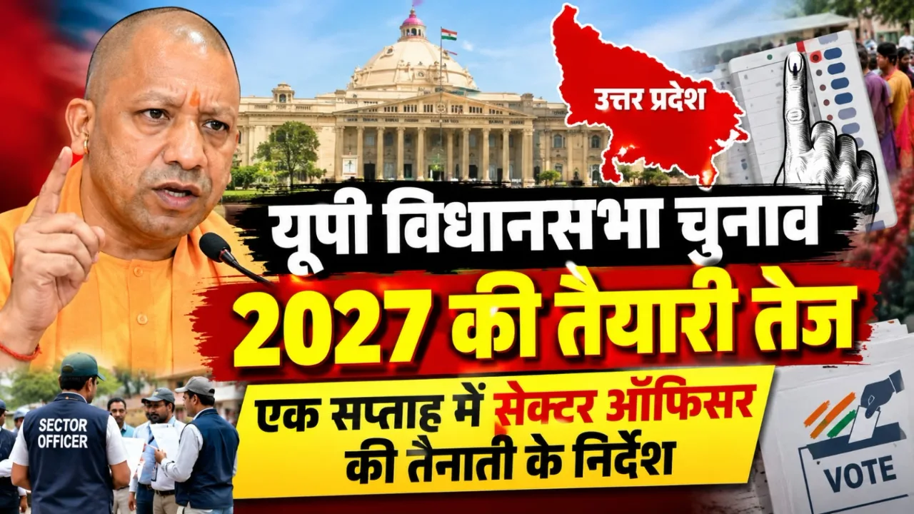 यूपी विधानसभा चुनाव 2027 की तैयारी तेज, एक सप्ताह में सेक्टर ऑफिसर की तैनाती के निर्देश