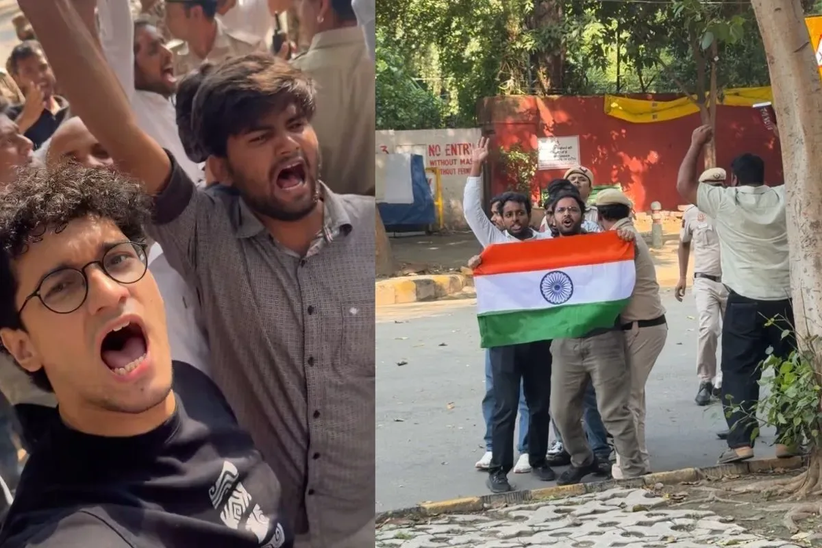 जंतर-मंतर पर फिर पुलिस का एक्शन CJP नेता सौरव दास और आशुतोष रांका हिरासत में ज्ञानेश कुमार के खिलाफ की नारेबाजी