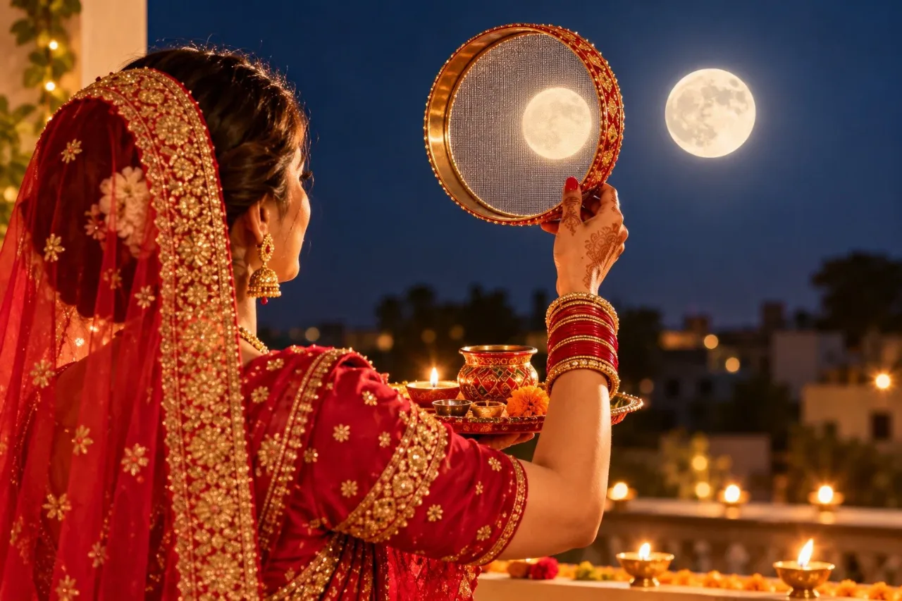 Karwa Chauth 2026: 29 अक्टूबर को है करवा चौथ, व्रत से पहले जान लें सोलह श्रृंगार की परंपरा, 16 चीजों की पूरी सूची और शुक्र-चंद्रमा से जुड़ी मान्यताओं का महत्व