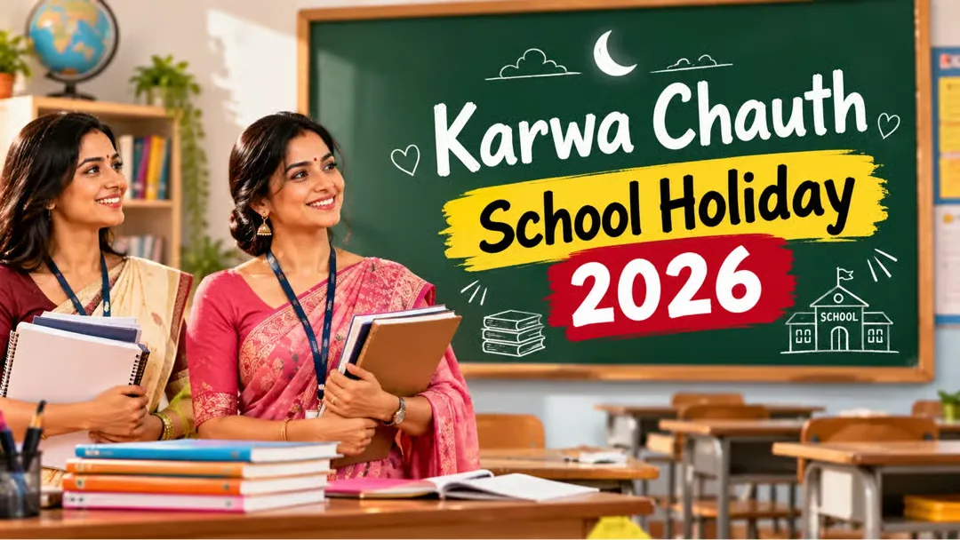 Karwa Chauth 2026: कल स्कूल खुलेंगे या रहेगी छुट्टी? दिल्ली, यूपी, पंजाब, हरियाणा और राजस्थान के छात्र जान लें अपडेट