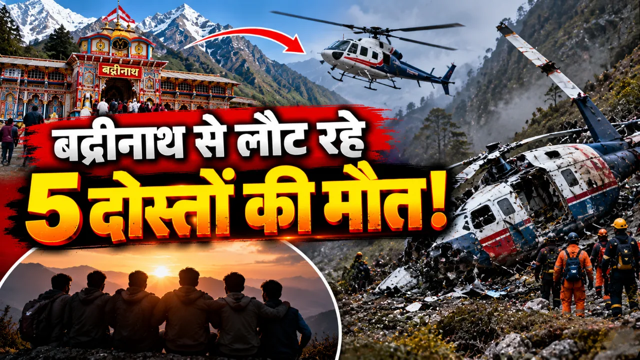 Badrinath Helicopter Crash: 5 दोस्तों समेत 6 की मौत, हाथी पर्वत के पास हादसा