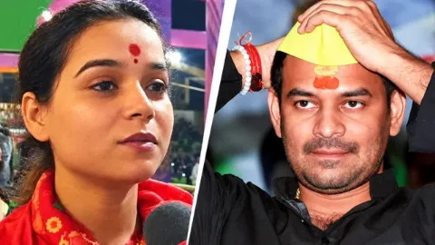 पहली बार कैमरे के सामने आईं अनुष्का यादव, तेज प्रताप यादव के लिए की प्रार्थना