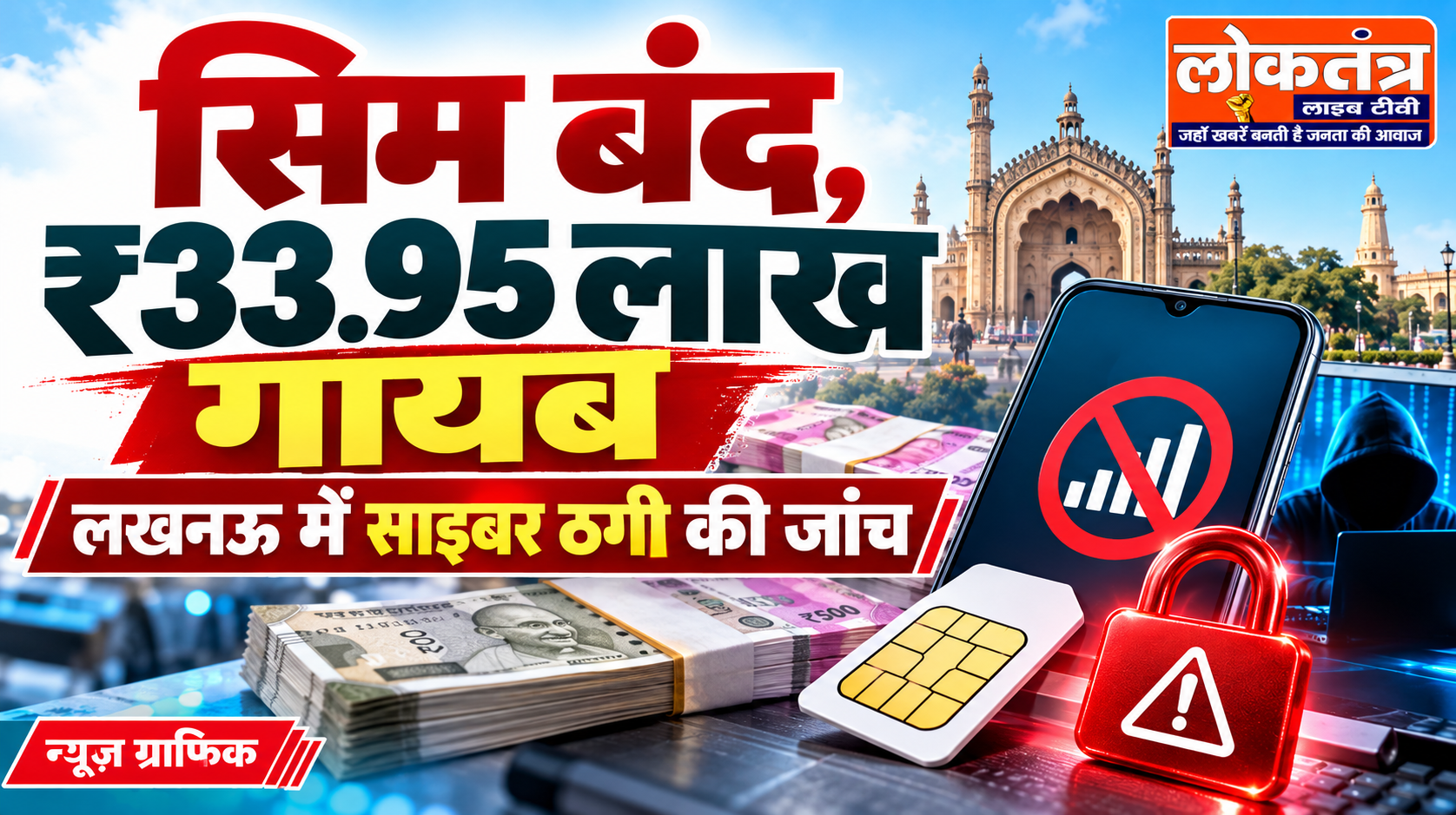 लखनऊ में एपीके लिंक के बाद सिम बंद, दो खातों से 33.95 लाख रुपये निकलने की शिकायत