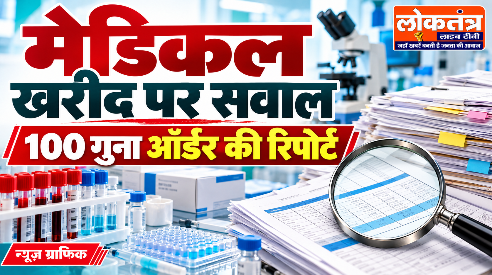 यूपी में मेडिकल खरीद पर बड़े सवाल: करीब 100 गुना ऑर्डर की रिपोर्ट, जीएम पर कार्रवाई