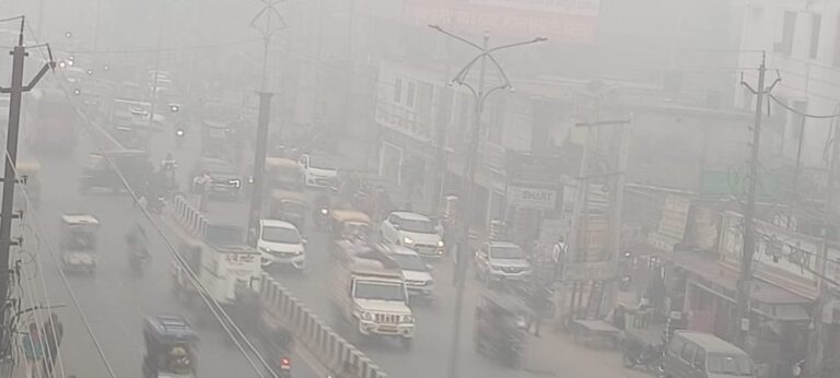 कोहरे का कहर: आगरा-जयपुर हाईवे पर 6 वाहन भिड़े, बस चालक गंभीर घायल