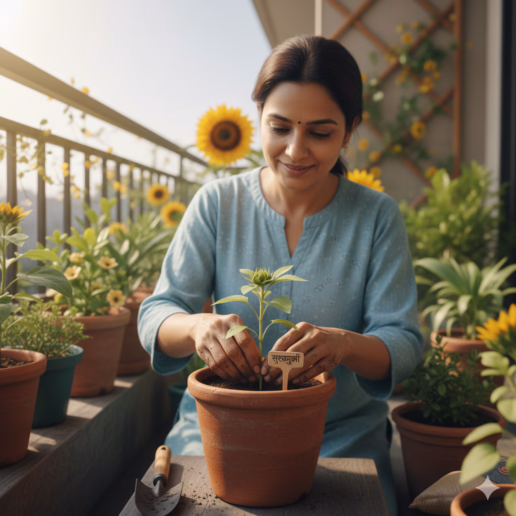 बालकनी में सूरजमुखी कैसे उगाएं? जानें बीज लगाने से लेकर देखभाल तक का सही तरीका