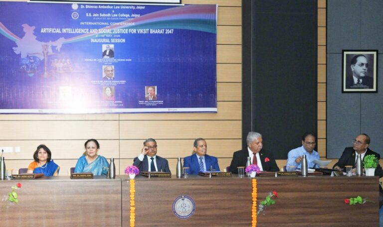डॉ.भीमराव अंबेडकर लॉ यूनिवर्सिटी में इंटरनेशनल कॉन्फ्रेंस का सुप्रीम कोर्ट के न्यायाधीश जस्टिस जॉर्ज मसीह ने किया शुभारम्भ