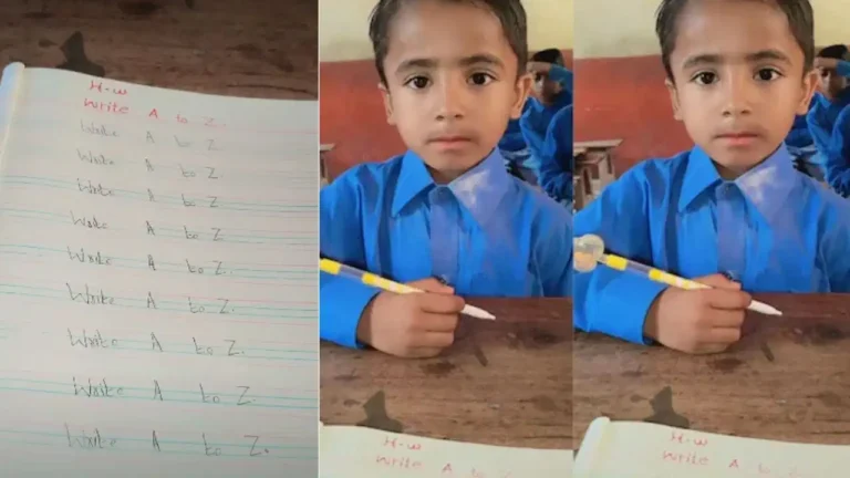 Viral Video: A to Z लिखने के होमवर्क ने मचाया धमाल, बच्चे की मासूमियत पर फिदा हुए लोग