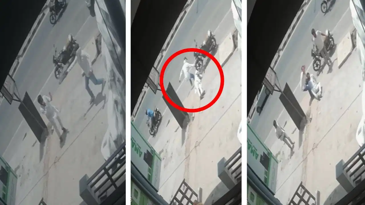 लखनऊ में प्रॉपर्टी डीलर की हत्या, CCTV में कैद वारदात