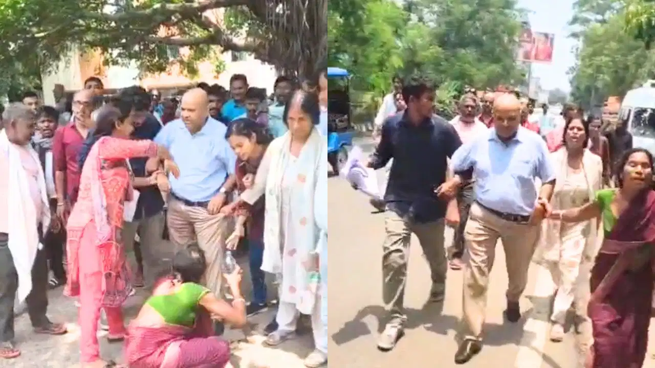 फैसले पर रिश्वत का आरोप, ग्रामीणों का हंगामा; अफसर को कार्यालय से खींचकर सड़क पर घुमाया