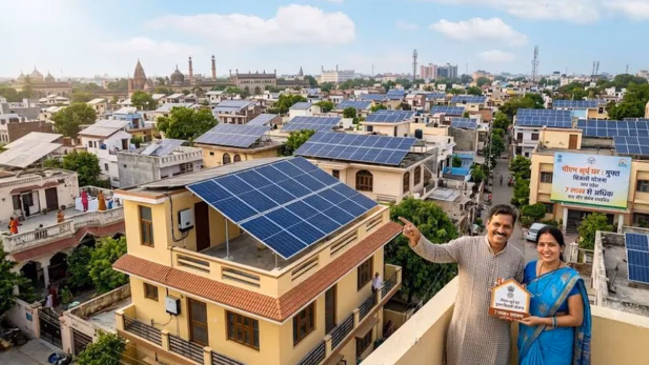 प्रधानमंत्री सूर्य घर मुफ्त बिजली योजना: उत्तर प्रदेश ने देश में बनाई विशेष पहचान, यूपी दूसरे स्थान पर