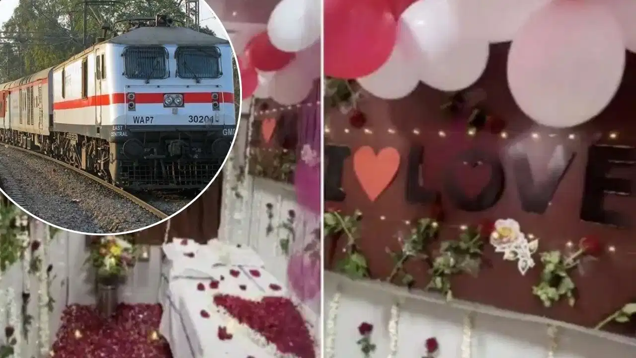 चलती ट्रेन में 'सुहागरात' के लिए सजाया बर्थ, वायरल वीडियो के बाद रेलवे सख्त! जानिए क्या कहते हैं नियम और कितनी हो सकती है कार्रवाई