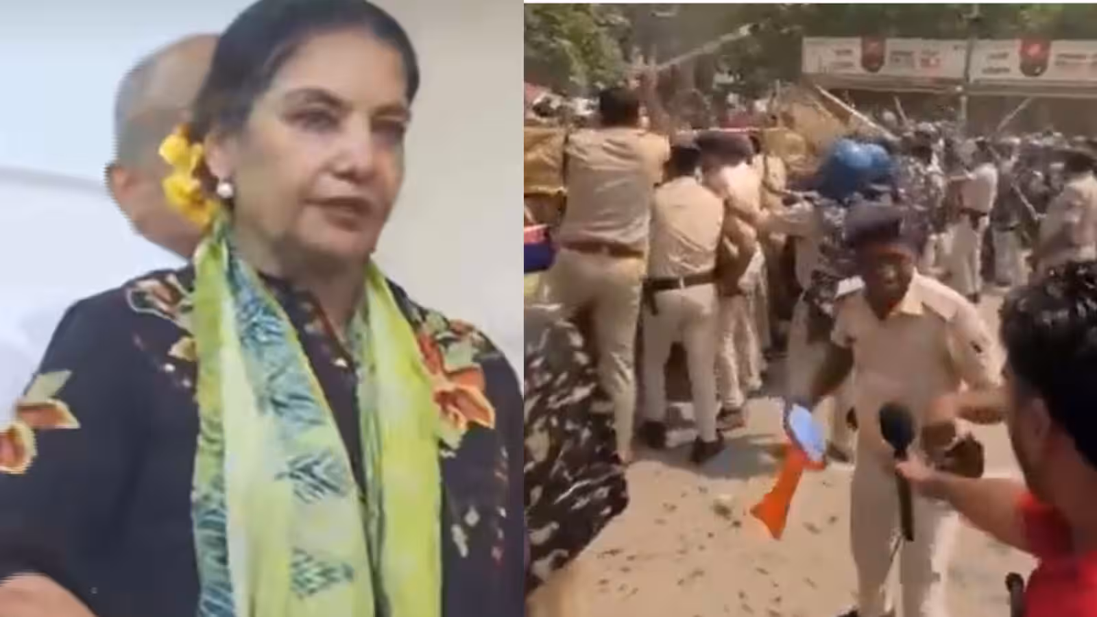 CJP प्रोटेस्ट के दौरान Shabana Azmi को आया अस्थमा अटैक, आंसू गैस के धुएं से बिगड़ी तबीयत