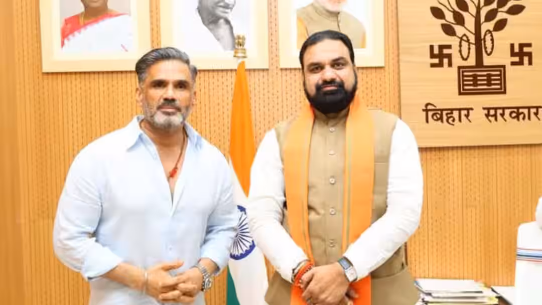 सुनील शेट्टी CM सम्राट चौधरी से मिले, बिहार में शूट होगी फिल्म; अक्टूबर से 50-60 दिन चलेगी शूटिंग, जानिए क्या हुई बातचीत