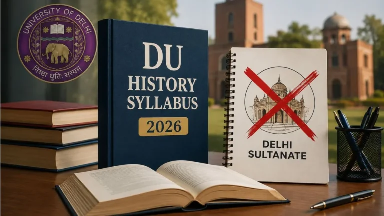 DU हिस्ट्री के सिलेबस में बड़ा बदलाव, दिल्ली सल्तनत समेत कई पेपर हटाए गए