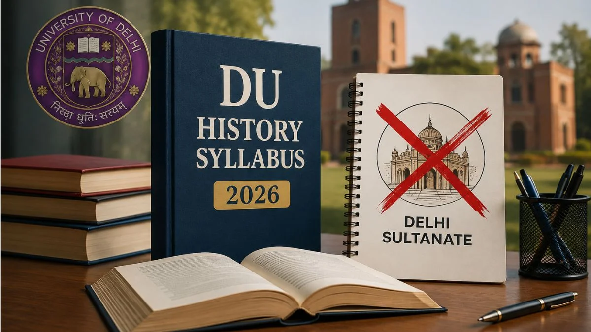 DU हिस्ट्री के सिलेबस में बड़ा बदलाव, दिल्ली सल्तनत समेत कई पेपर हटाए गए