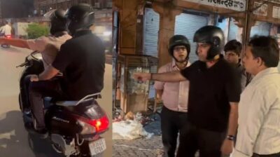 जयपुर में देर रात स्कूटी पर निकले जिला कलेक्टर, सफाई व्यवस्था का लिया जायजा