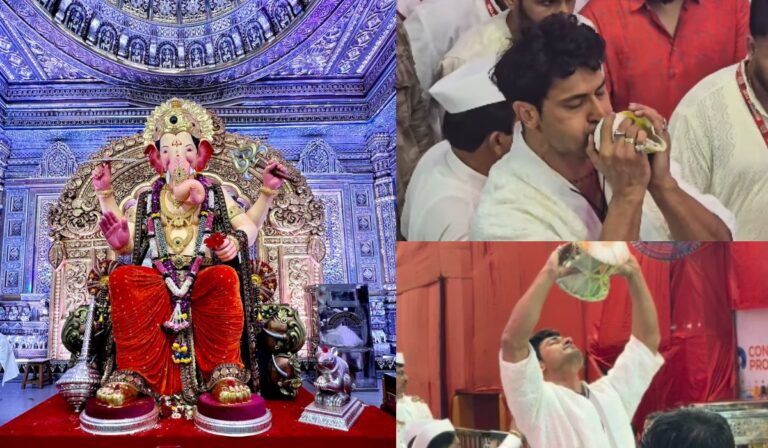 एकता कपूर-सिद्धार्थ से कृति शेट्टी तक, सेलेब्स ने किए लालबागचा राजा के दर्शन, विद्युत जामवाल ने बजाया शंख